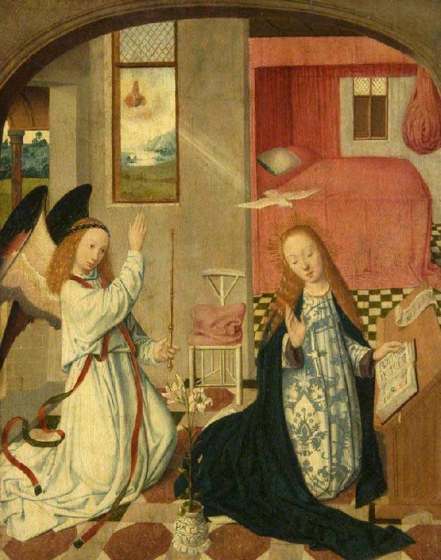 The Brunswick Monogrammist The Annunciation Germany oil painting art
